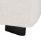 Baxton Studio Athena Modern and Contemporary Ivory Boucle Upholstered and Black Finished Wood Square Ottoman 220-12867-ZORO - alternate 4